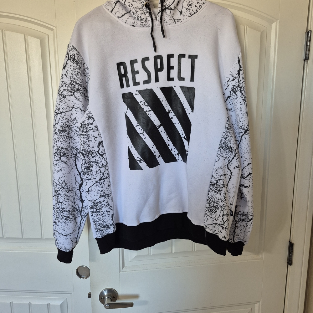 Respect Graphic Black and‎ White Men's Hoodie